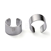 Unisex Brass Cuff Earrings X-EJEW-Z005-01P-2