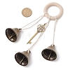 Iron Bell Pendant Decoration HJEW-JM02479-3