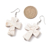 Synthetic Magnesite Dangle Earrings EJEW-JE06854-3