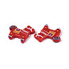 Printed Opaque Resin Beads RESI-N043-07B-2