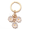 Cute Enamel Keychain KEYC-WH0025-048G-05-1