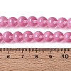 Transparent Glass Imitation Cat Eye Beads Strands GLAA-Q110-01B-13-4