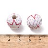 Independence Day Themes Wood European Beads WOOD-I014-01F-3