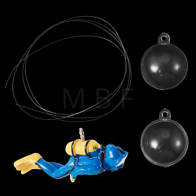 Resin Diver Model AJEW-TADJ0001-17B-1