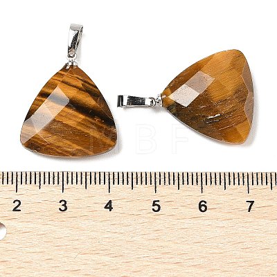 Natural Tiger Eye Pendants G-L614-D04-P02-1