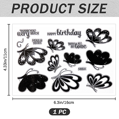 Clear Silicone Stamps DIY-WH0504-56A-1