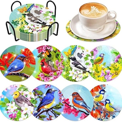 DIY Coaster Diamond Painting Kits PW-WGC12BC-06-1