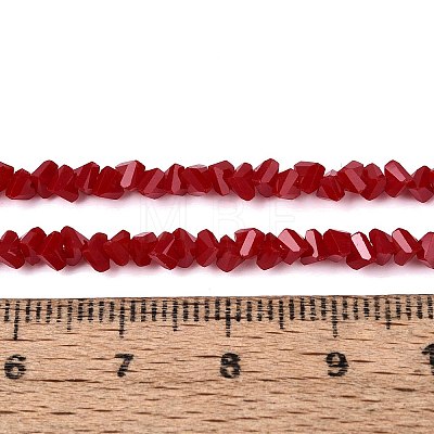 Opaque Glass Beads Strands GLAA-N019-3mm-10-1