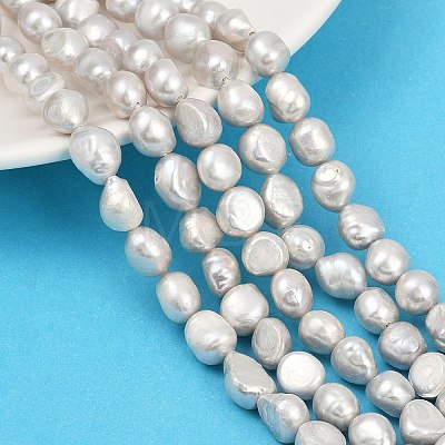 Natural Cultured Freshwater Pearl Beads Strands PEAR-P064-20K-03E-1