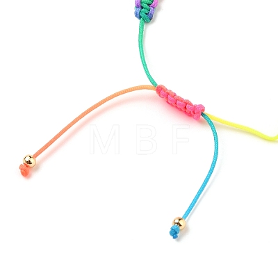 Adjustable Nylon Thread Braided Bead Bracelets BJEW-JB05594-04-1