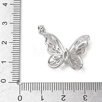Brass Micro Pave Cubic Zirconia Pendants KK-A299-21P-02-1