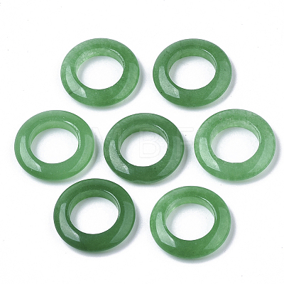 Natural Malaysia Jade Linking Rings G-N0325-05-1