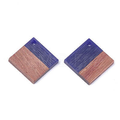 Resin & Walnut Wood Pendants RESI-S358-53D-1