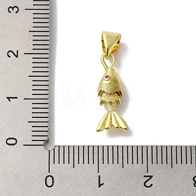 Brass Micro Pave Cubic Zirconia Pendants KK-H487-23G-01-1