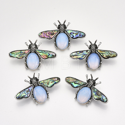 Opalite Brooches/Pendants X-G-S353-08N-1