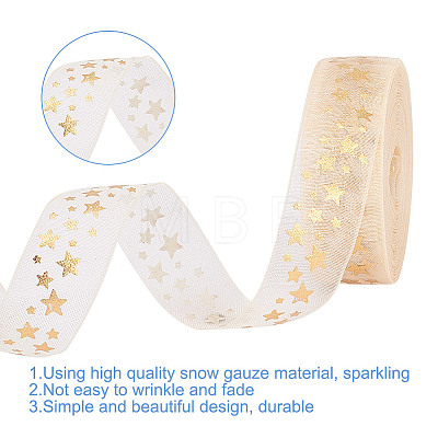 10 Yards Hot Stamping Polyester Ribbons AJEW-WH0518-70A-1