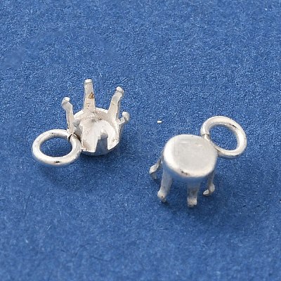 Ion Plating(IP) 304 Stainless Steel Charms Rhinestone Claw Settings STAS-U025-02A-S-1