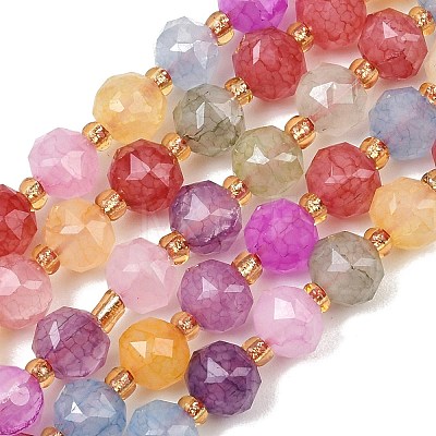 Dyed Imitation Jade Glass Beads Strands GL-Z001-02A-06-1