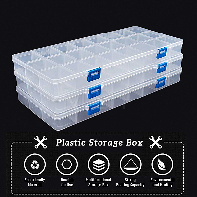 Plastic Bead Containers CON-BC0005-95-1