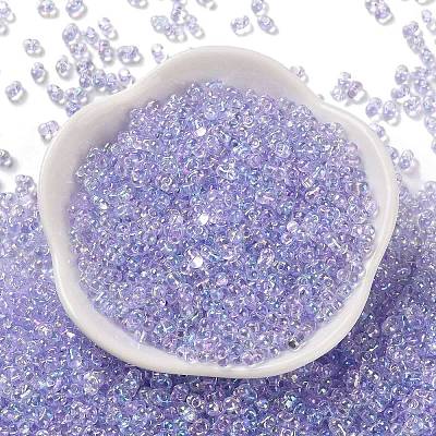 AB Color Plated Glass Seed Beads SEED-L011-06B-13-1