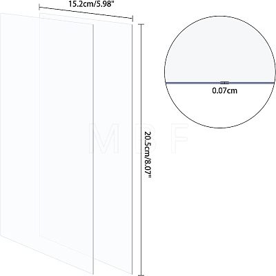 Transparent Acrylic for Picture Frame DIY-WH0204-82A-1