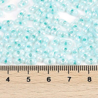 Opaque Colours Luster Glass Seed Beads X1-SEED-K010-04E-1