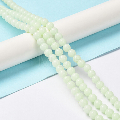 Synthetic Luminous Stone Beads Strands G-L582-01A-1