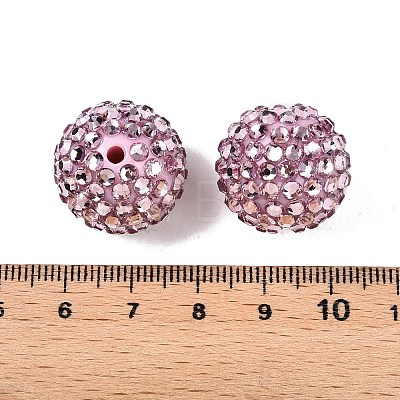 Transparent Resin Rhinestone Graduated Beads RESI-S314-18x20-09-1