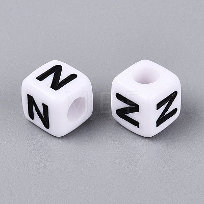 Opaque Acrylic Beads SACR-N020-04A-N-1