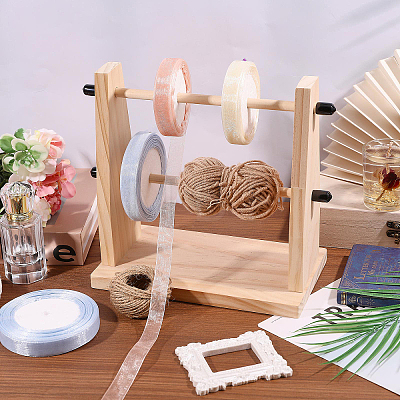 Wood Yarn Holder ODIS-WH0099-288A-1