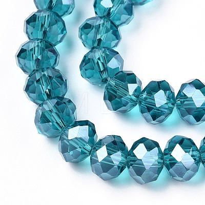 Electroplate Glass Beads Strands EGLA-A044-T1mm-A27-1