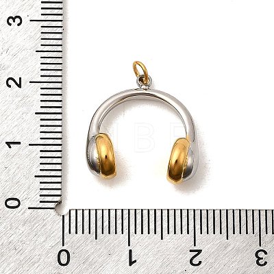 304 Stainless Steel Pendants STAS-P411-02G-G-1