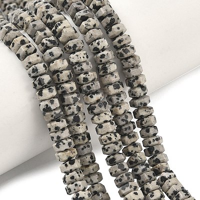 Natural Dalmatian Jasper Beads Strands G-L654-I01-01-1