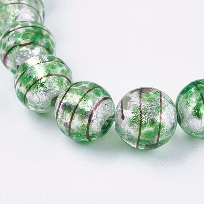 Handmade Lampwork Beads Strands LAMP-K029-07-1