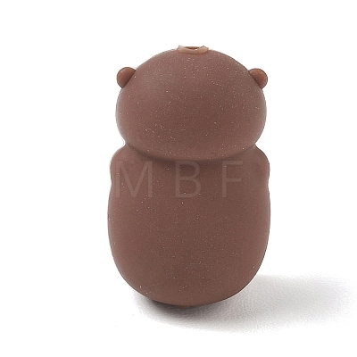 Animal Theme Silicone Beads SIL-E013-03G-1