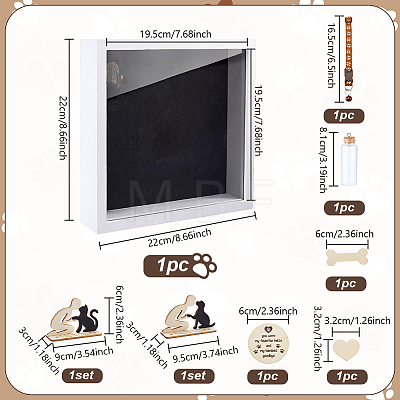 MDF Human & Animal Display Stands AJEW-PH0009-21-1