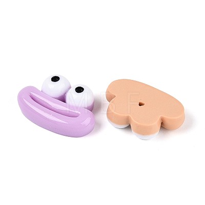 Opaque Resin Decoden Cabochons RESI-N051-15-1