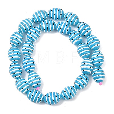 Glass Imitation Jade Beads GLAA-L051-02G-1