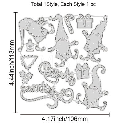 Carbon Steel Cutting Dies Stencils DIY-WH0309-423-1