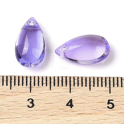 Transparent Glass Charms GLAA-U002-01B-1