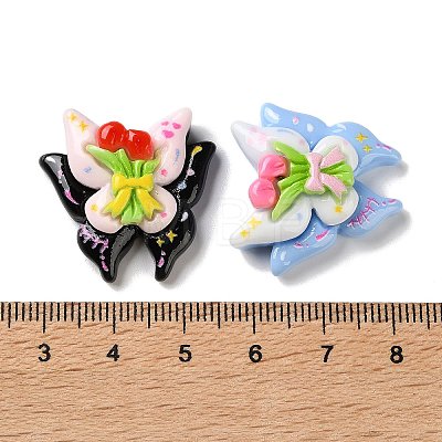Opaque Resin Cabochons RESI-G121-05-1