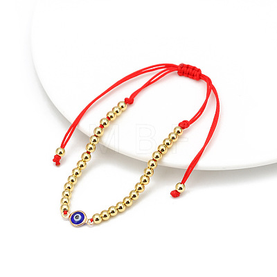 Resin Evil Eye Bead Link Couple Bracelets FS-WG1292E-02-1