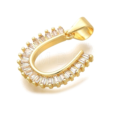 Rack Plating Brass Micro Pave Cubic Zirconia Pendants KK-L226-100G-U-1