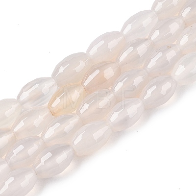 Natural White Agate Beads Strands G-T138-180A-1