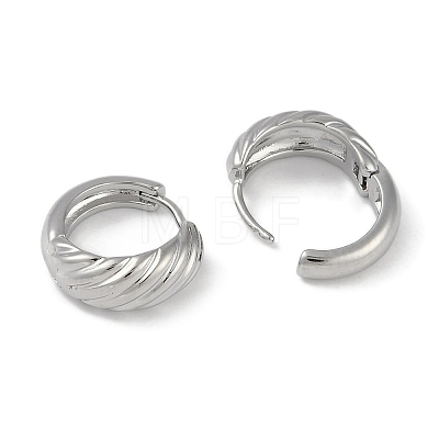 Brass Hoop Earrings for Women EJEW-L292-002P-1