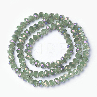 Electroplate Glass Beads Strands EGLA-A034-J4mm-G04-1