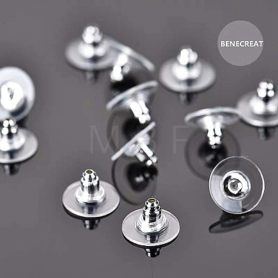 Anti-Tarnish Rhodium Plated 925 Sterling Silver Earring Ear Nuts STER-BC0001-23P-1