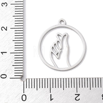 304 Stainless Steel Pendants STAS-Z131-01C-P-1