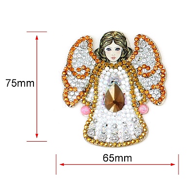 Angel DIY Diamond Painting Keychain Kits PW-WGE336E-01-1