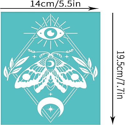 Self-Adhesive Silk Screen Printing Stencil DIY-WH0337-049-1